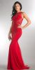 Main image of Beaded Lace & Mesh Bodice Long Prom Pageant Dress